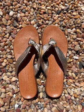 Unity In Diversity Metallic Knot-Detail Sandals Size 38 (7)